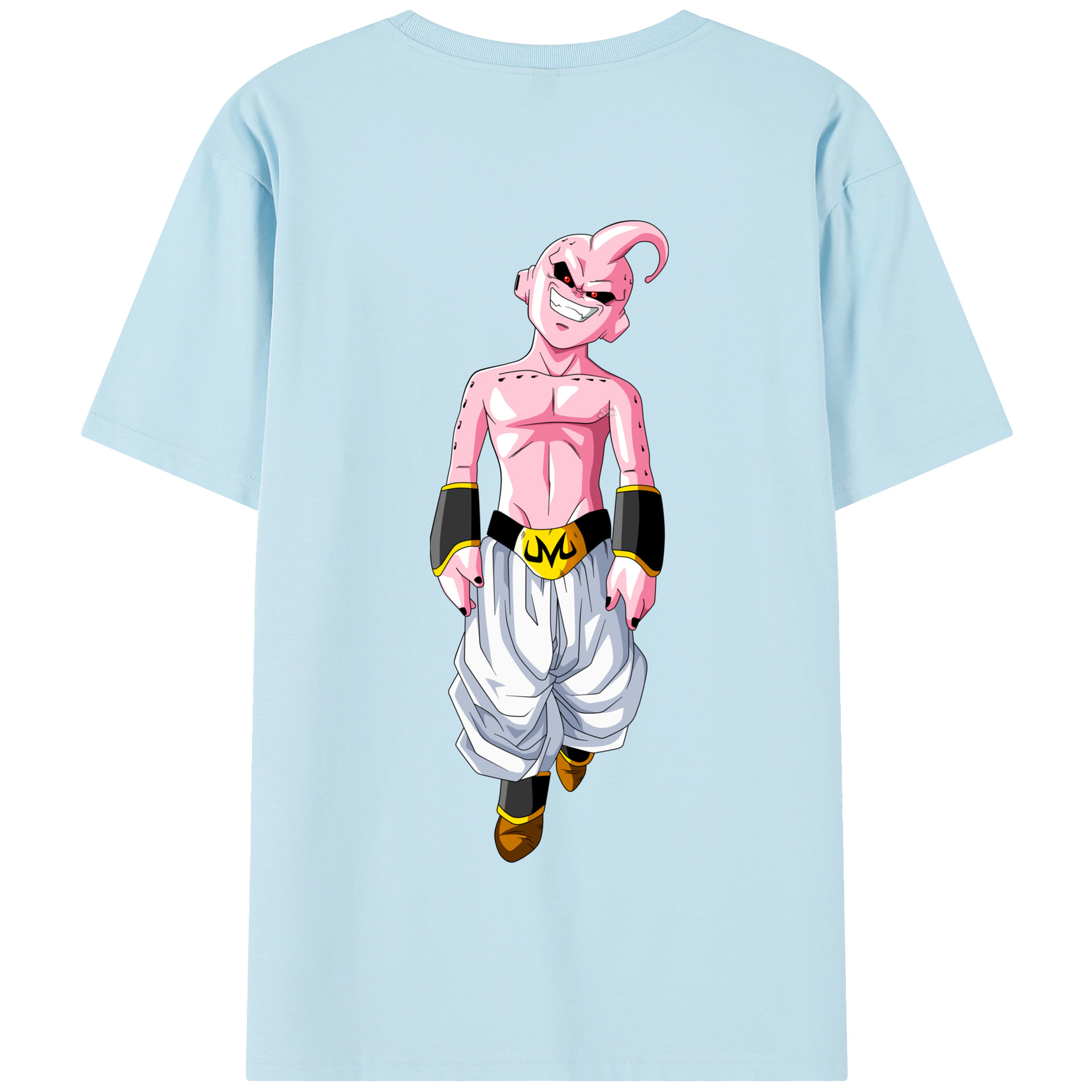 （画像用） ドラゴンボール 魔人ブウ DRAGON BALL Majin Buu 綿100％半袖Tシャツ（背面プリント）
